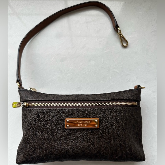 Michael Kors brown signature mini bag - Picture 3 of 5